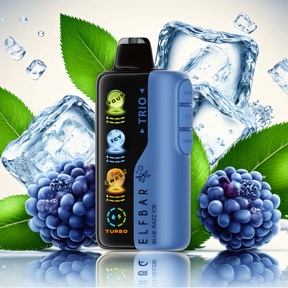 Elf Bar Trio 40000 - Blue Razz Ice 5%