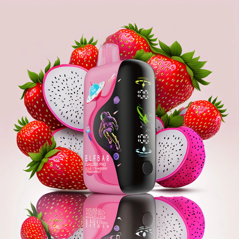 Elf Bar GH 33000 Pro - Sour Strawberry Dragonfruit 5%
